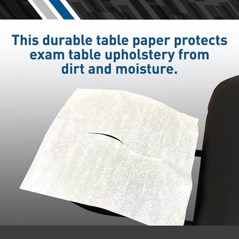 BodyMed Headrest Paper Tissue Sheets - 12-Inch x 12-Inch with Nose Slit for Chiropractic and Massage Tables, 1000 Count - Image 3